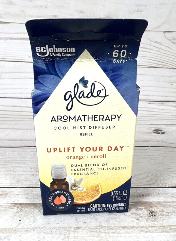 Glade Aromatherapy Cool Mist Diffuser Refill UPLIFT YOUR DAY Orange Neroli 4x gallery