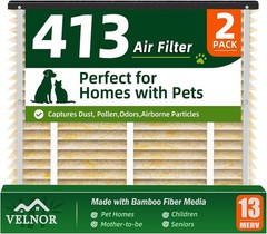 2 Pack 413 Air Filter Replacement – Whole House Air Purifiers,16x25X4