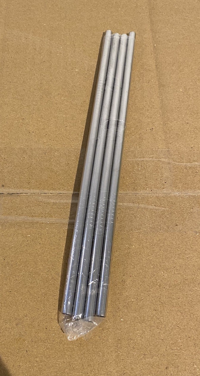 4 x Straight Metal Drinking Straw Stainless Steel Reusable Straws / L 21.5 cm gallery