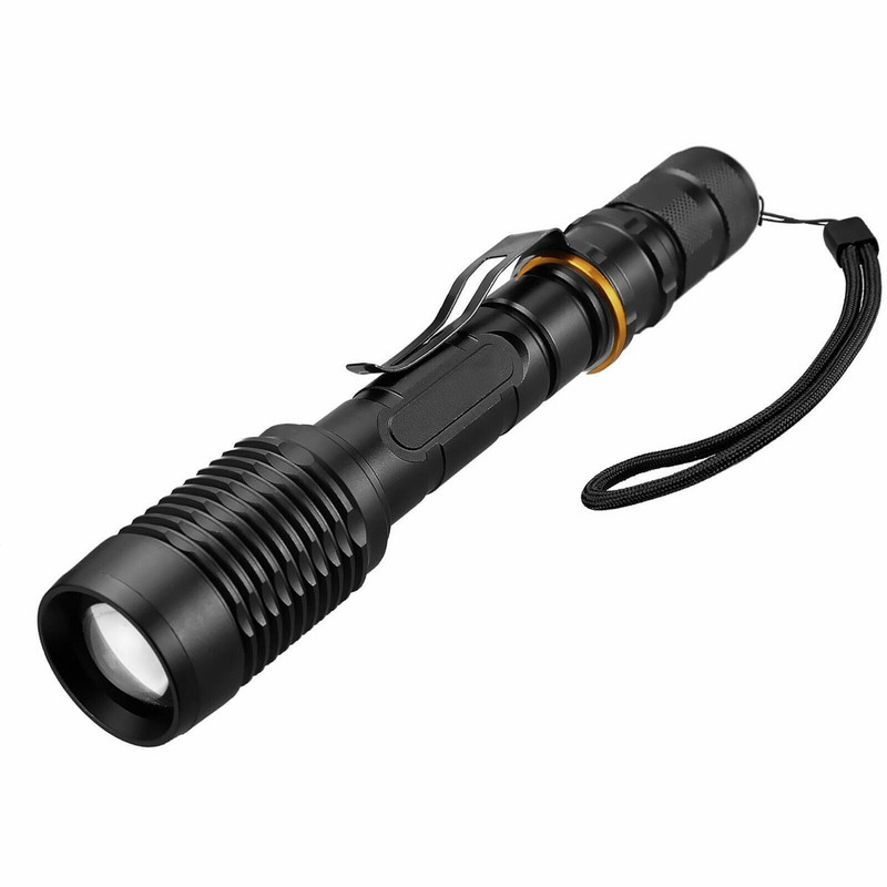 2Pack LED Powered Flashlight For Police Tactical XML 18650 5-Zoom Mode US gallery