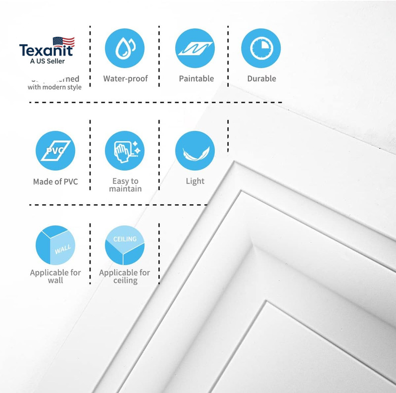 24-Pack Square Drop Ceiling Tile 2Ft X 2Ft in White, PVC Ceiling Panel 24 X 24In gallery