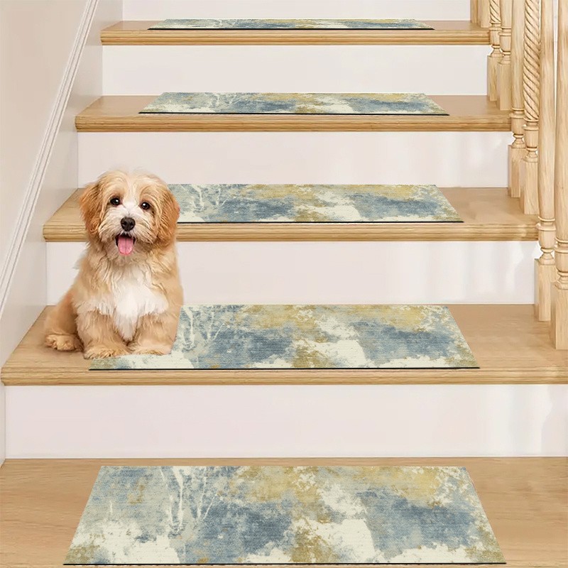 Non-Slip Stair Tread Mats, Step Mats, Water-Absorbent, Easy to Clean, Suitable gallery