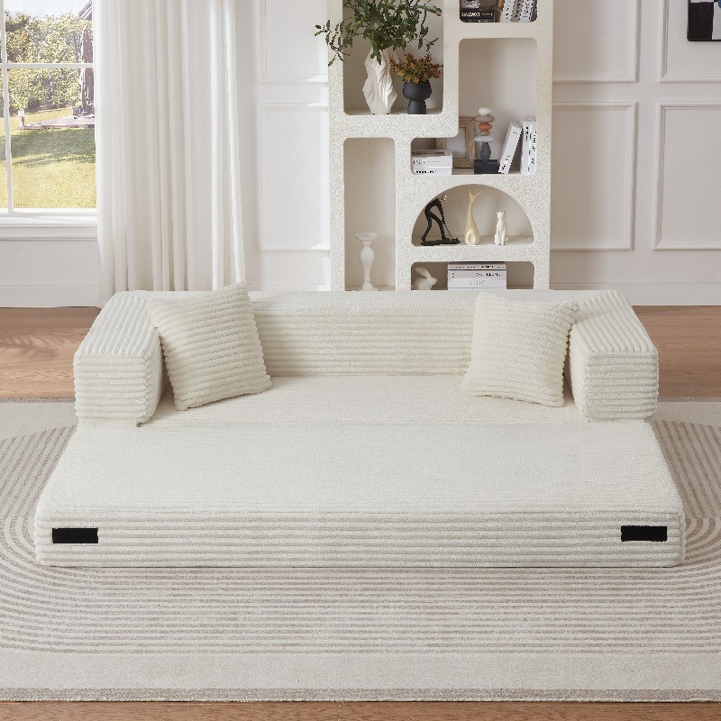 Convertible Sofa Bed Sleeper Space Saving Bed Frame Couch for Small Spaces gallery