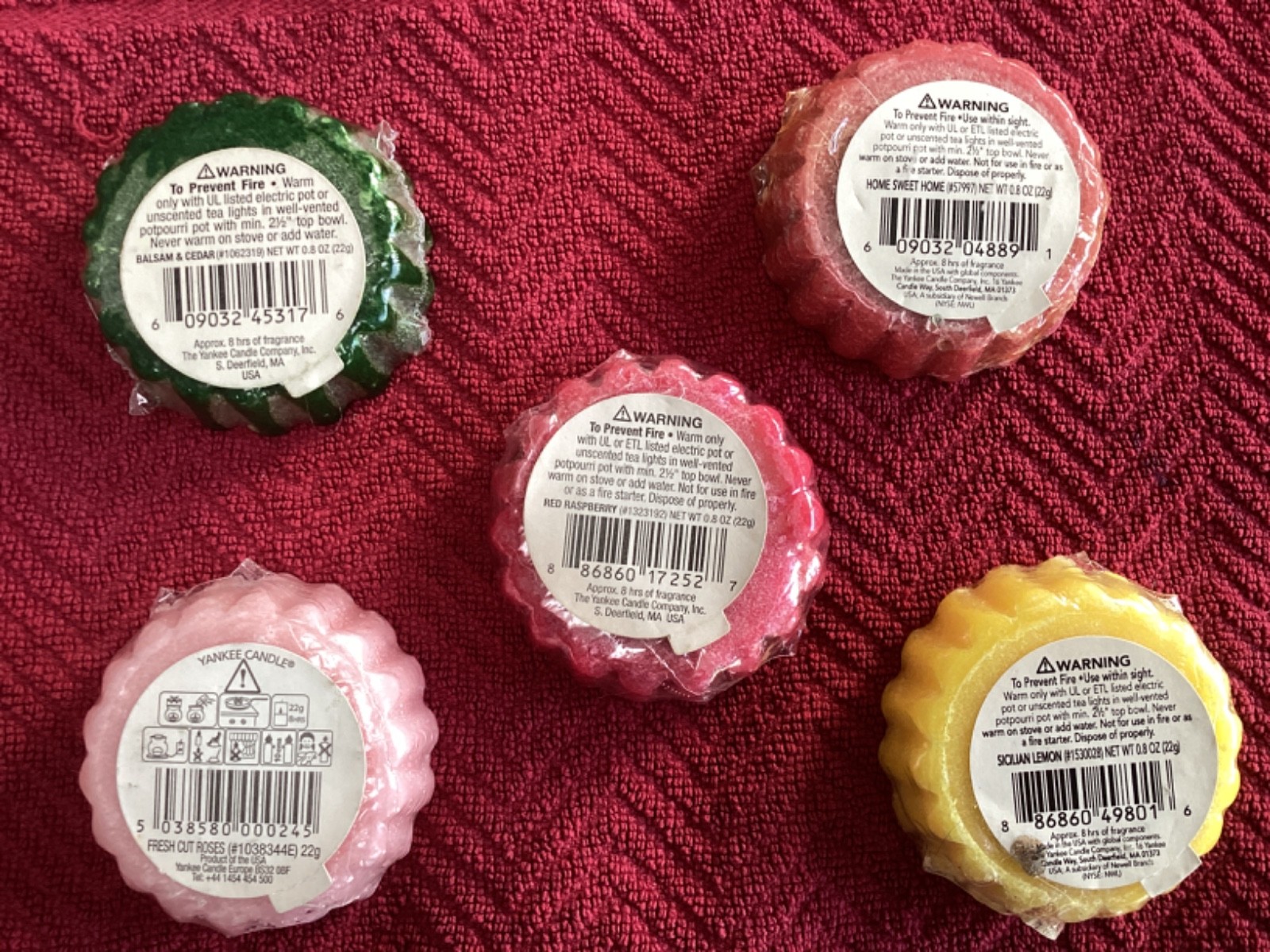 Yankee Candle New Sealed Assorted HTF Lot of 5 Discontinued Wax Tart Melts gallery