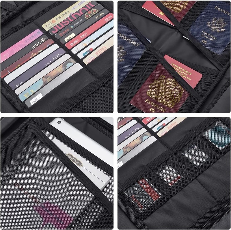 3-Layer Fireproof Document Box with Lock File Storage Box Waterproof Safe Bag US gallery