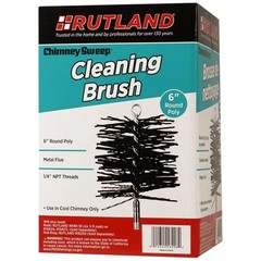 Durable 6-Inch Chimney Cleaning Brush – Acid Resistant Bristles Included