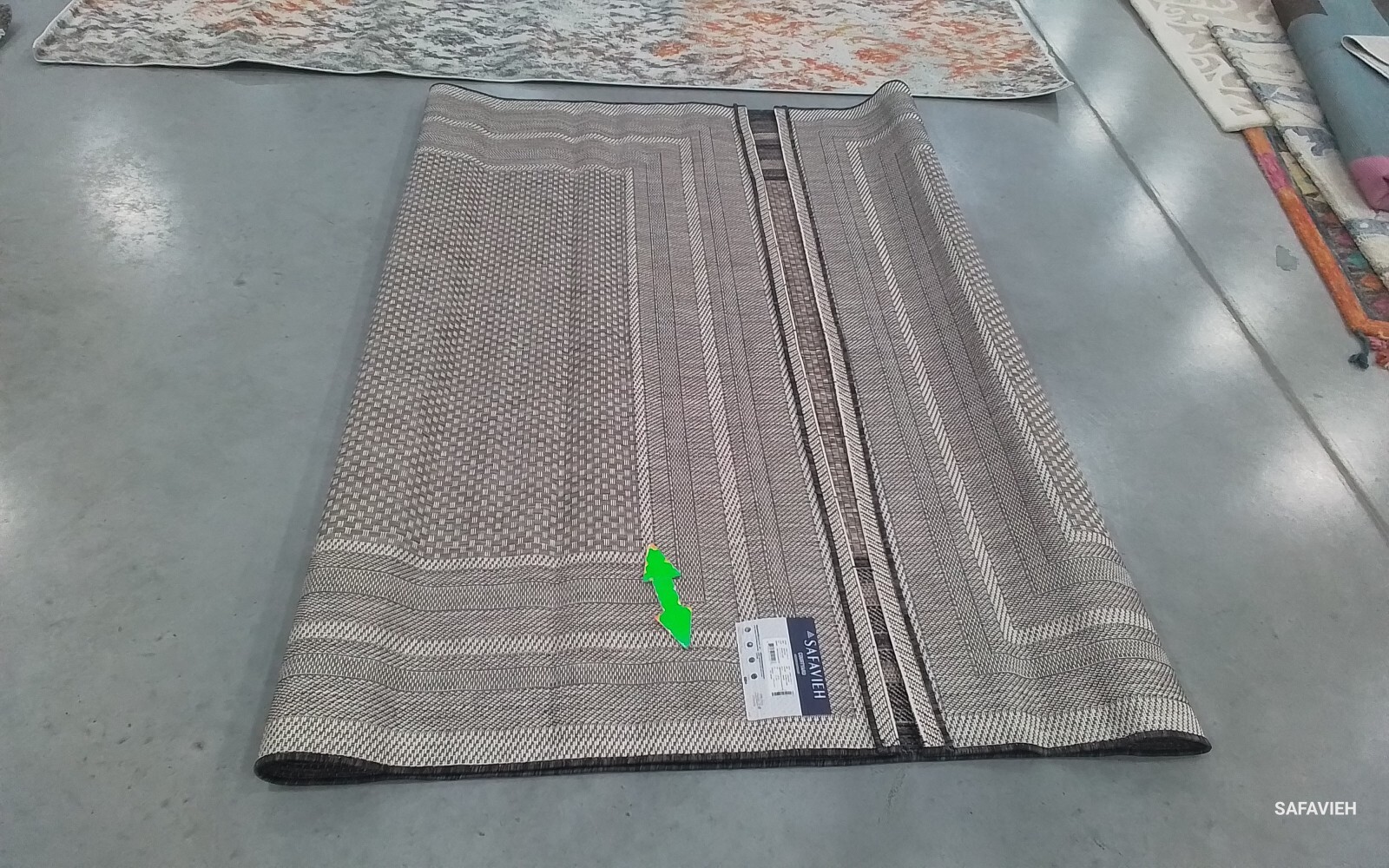 NTRL / BLAK 6'-7" x 9'-6" Back Stain Rug Reduced Price 1172762169 CY8475-37312-6 gallery