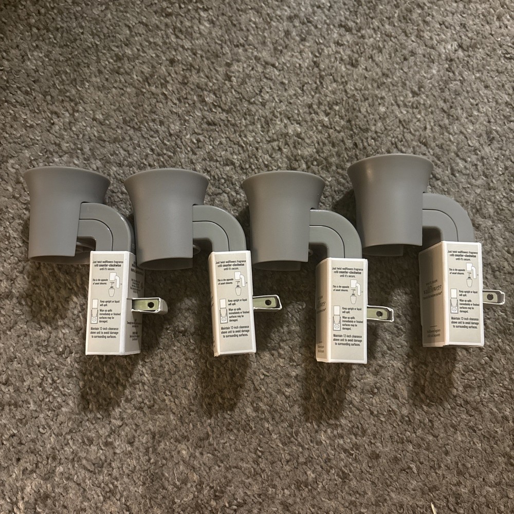 Bath & Body Works Gray Flare Wallflowers Fragrance Plug-In Diffuser - Pack of 4