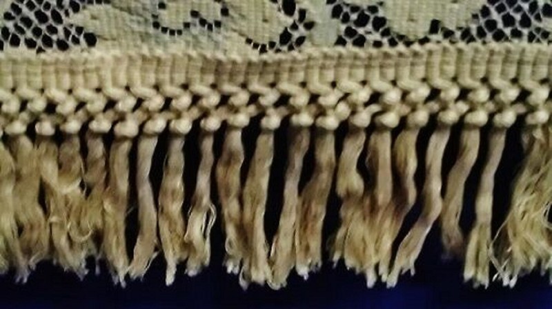 Classic Lace Tablecloth Throw Table Topper 66 X 62 Natural Organic Cotton Brown gallery