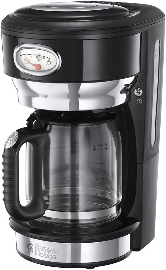 Russell Hobbs Coffee Maker-Classic-Retro-Black-3 Year Warranty-Free Shipping gallery