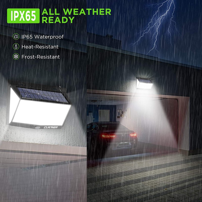 468 LED Solar Powered PIR Motion Sensor Lights Outdoor Garden Security Wall Lamp gallery