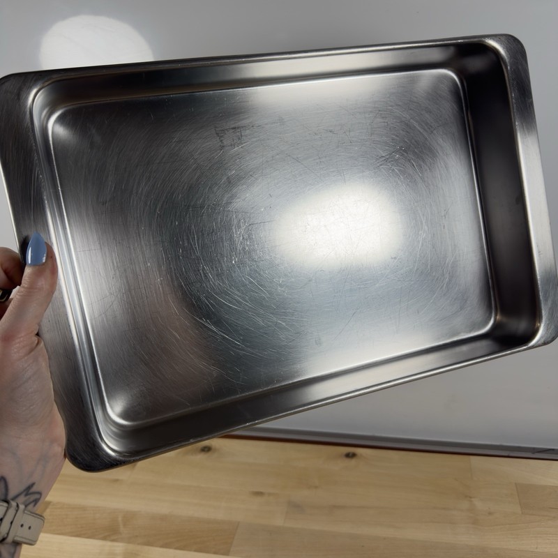 REVERE WARE 9x13 Rectangular Roasting Baking Pan 4 Qt. Stainless Steel #2523 gallery