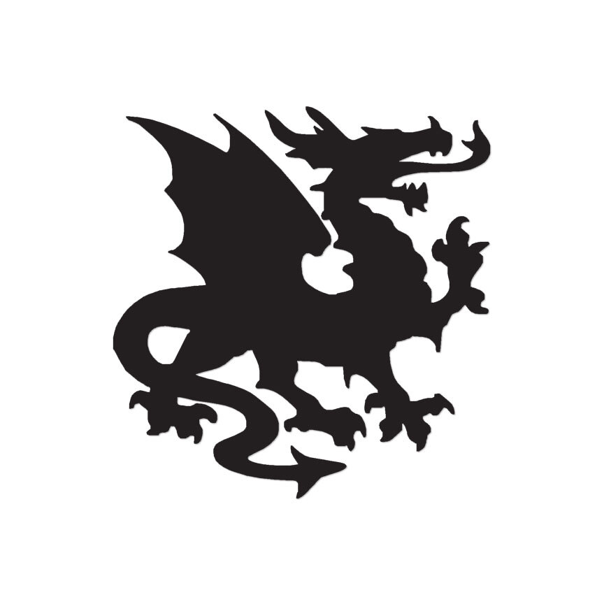 Dragon Heraldic - Vinyl Decal Sticker - Multiple Color & Sizes - ebn621 gallery