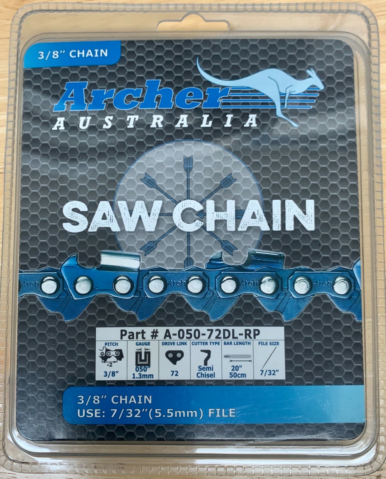 20" 3/8-050-72DL Archer Ripping Chainsaw Chain replaces 72RD072G A1EP-RP-72E gallery