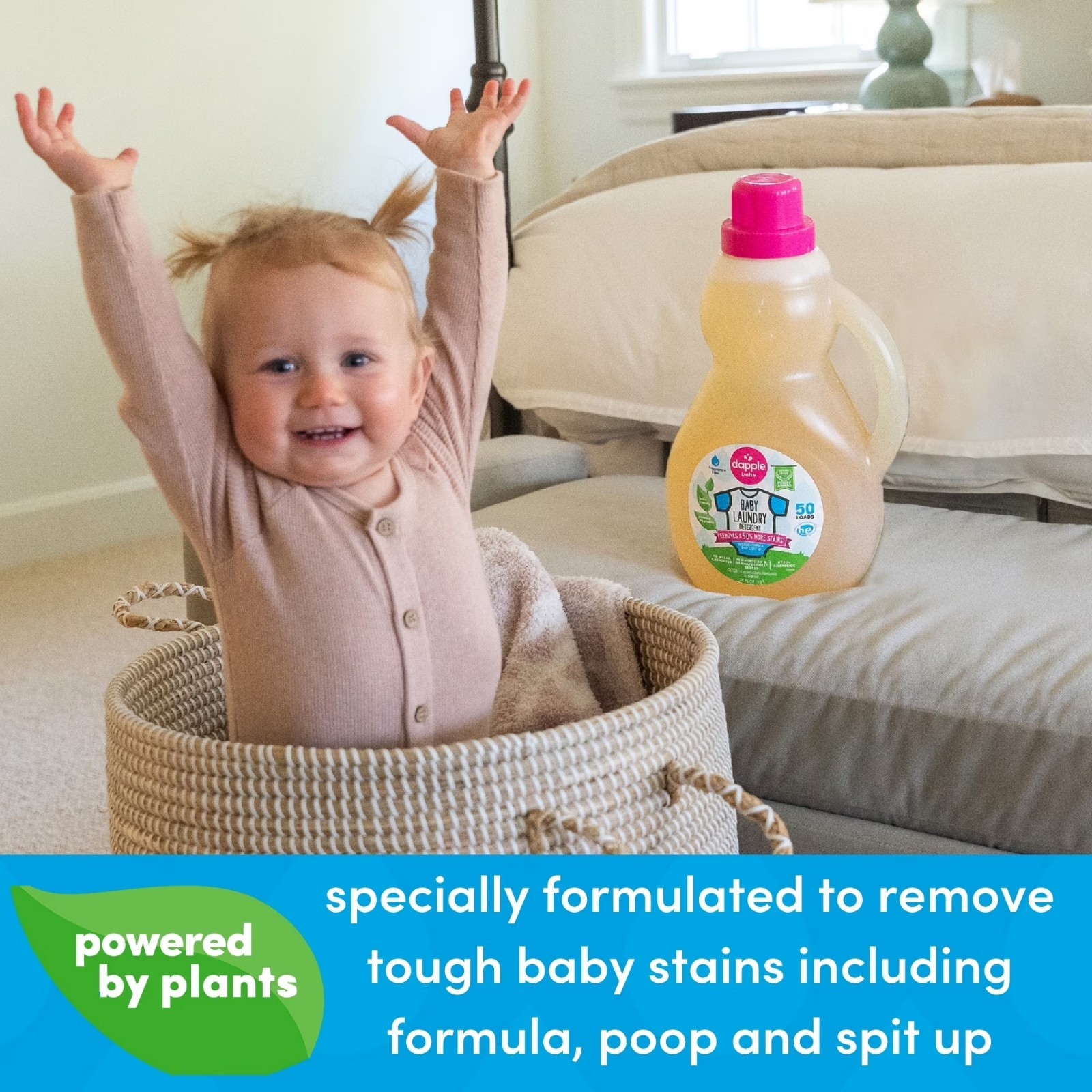 Dapple Baby Fragrance-Free Laundry Detergent, 50 fl oz gallery
