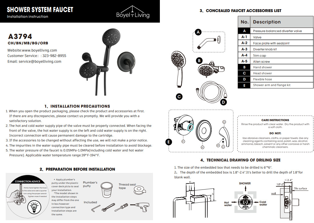 Single-Handle 35-Spray High Pressure Dual Shower Faucet in ORB (Valve Included) gallery