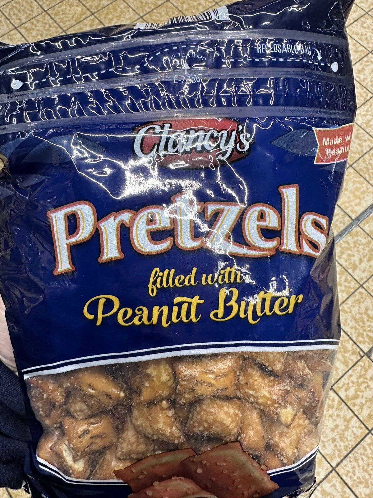 2 Bags Clancy’s Peanut Butter Filled Pretzel Nuggets Free Shipping 48oz gallery