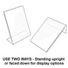 Azar Displays Angled L-Shaped Frame 3.5"x 4.5''High, 10-Pack gallery