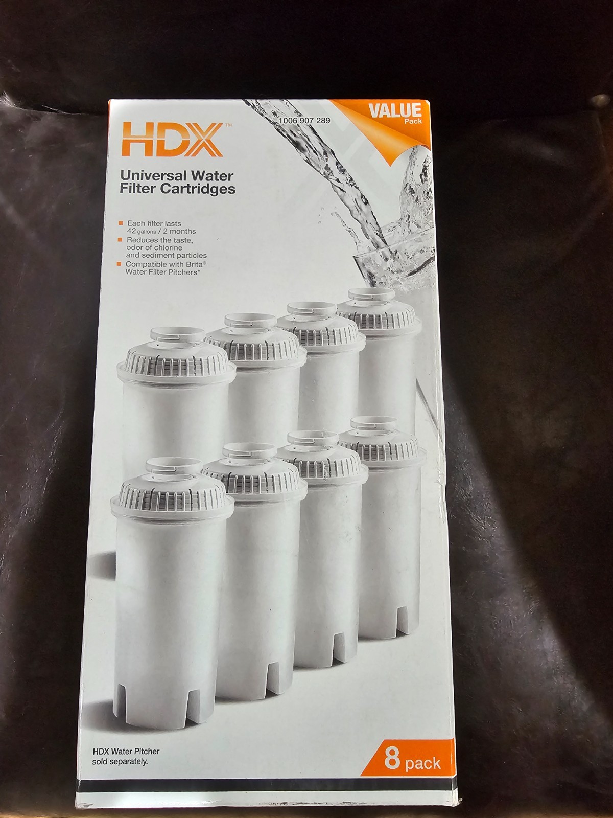 HDX Water Pitcher Replacement Water Filter Cartridges BPA Free (8-Pk) BRITA gallery
