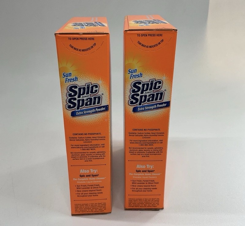 2 Spic and Span Extra Strength Powder Sun Fresh 27 OZ 1lb 11 oz NOS Discontinued gallery