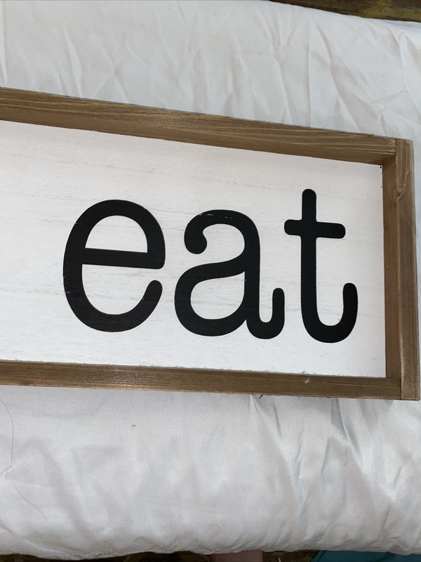 Hobby Lobby Rectangle Shape Kitchen Decor Wall Decor “ Let’s Eat” 27.76x8.19 gallery