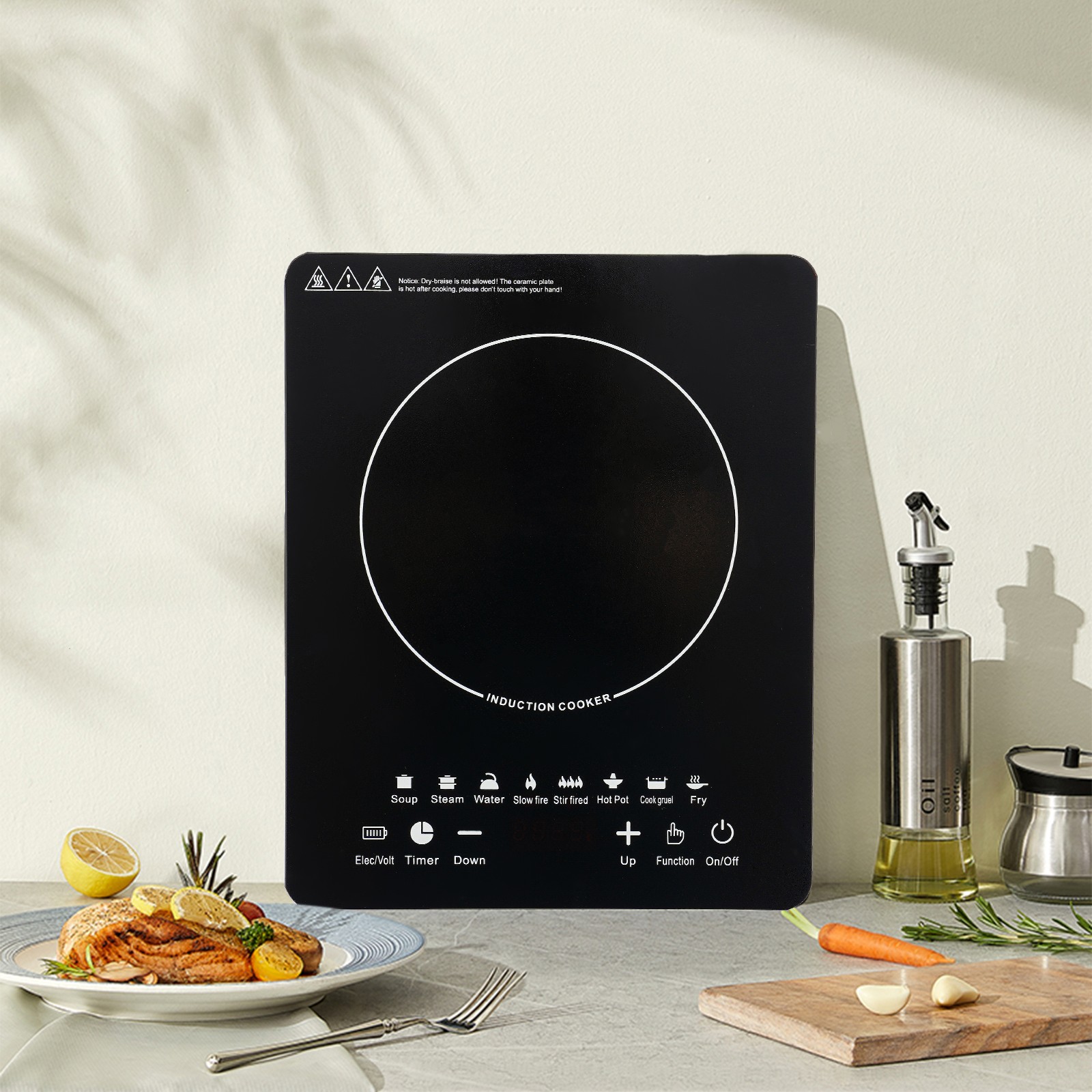 2200W Portable Kitchen Countertop Induction Cooktop Burner Electric Hot Stove gallery