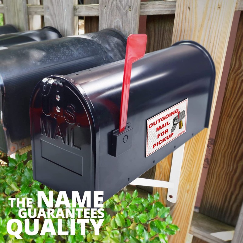 Anley Reflective Outgoing Mail for Pickup Magnet Sign 4x6 In (3 Pack) gallery