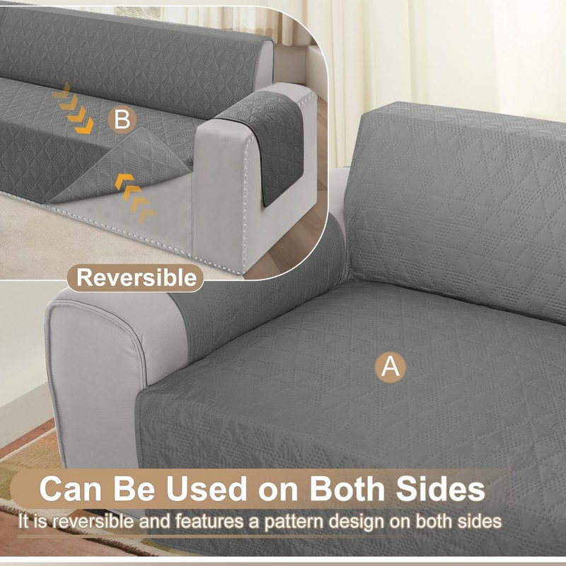 Corner Sectional Couch Covers L Shape Sofa Covers Washable Reversible Couch C... gallery