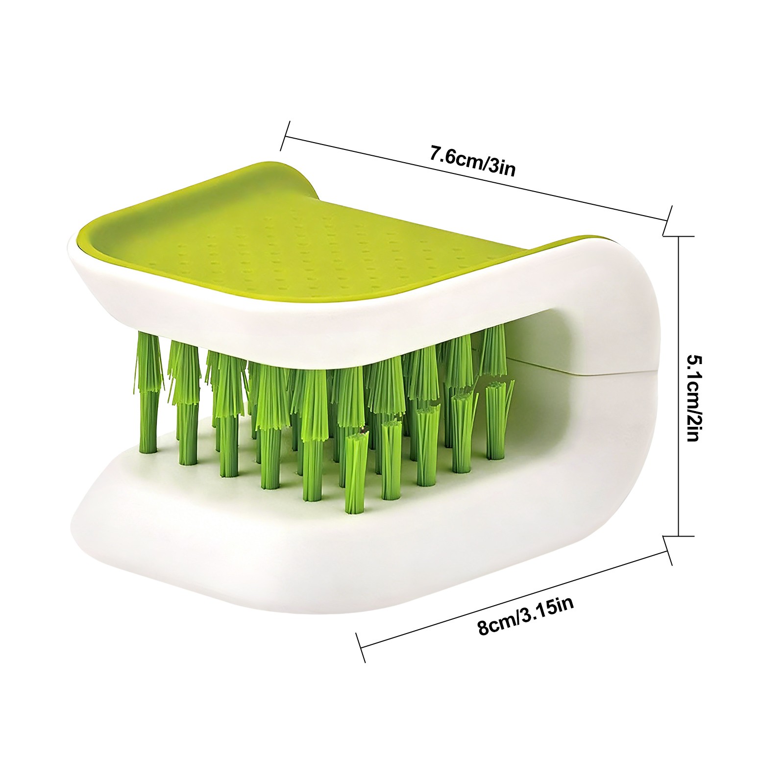 2PCS Blade Brush Knife Cleaner Cutlery Scrubber Non-Slip Kitchen Washing Tool US gallery