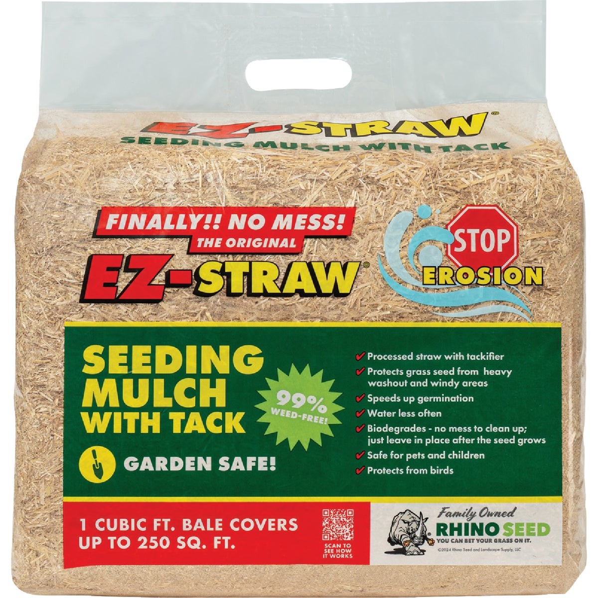 EZ Straw 1 Cu. Ft. 250 Sq. Ft. Coverage Area Straw Seeding Mulch EZ Straw gallery