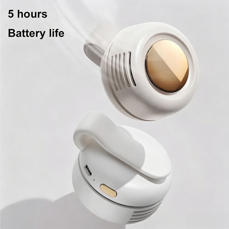 Portable Silent Mini Bladeless USB Electric Fan Small fan Clip on Shirt Waist gallery