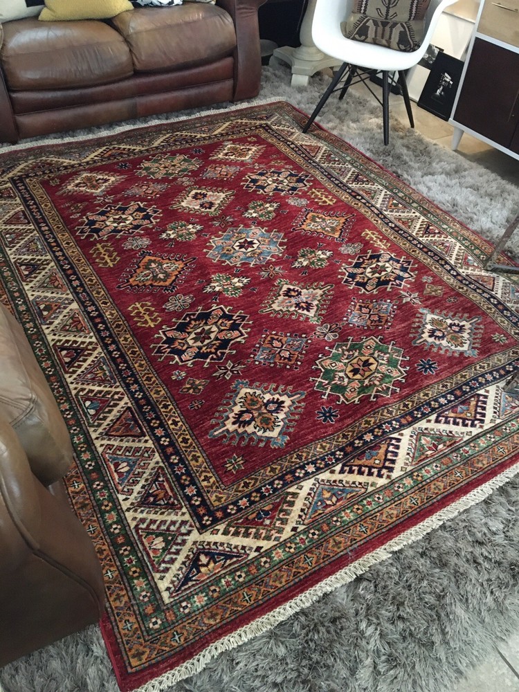 Kazak Red Rug Wool 70”x92”
