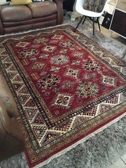 Kazak Red Rug Wool 70”x92”