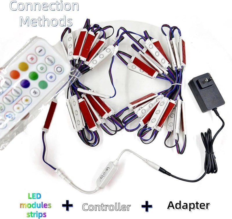 64PCS 33FT RGB+IC Magic Color LED Module 5050 SMD for Storefront Letter Signs gallery
