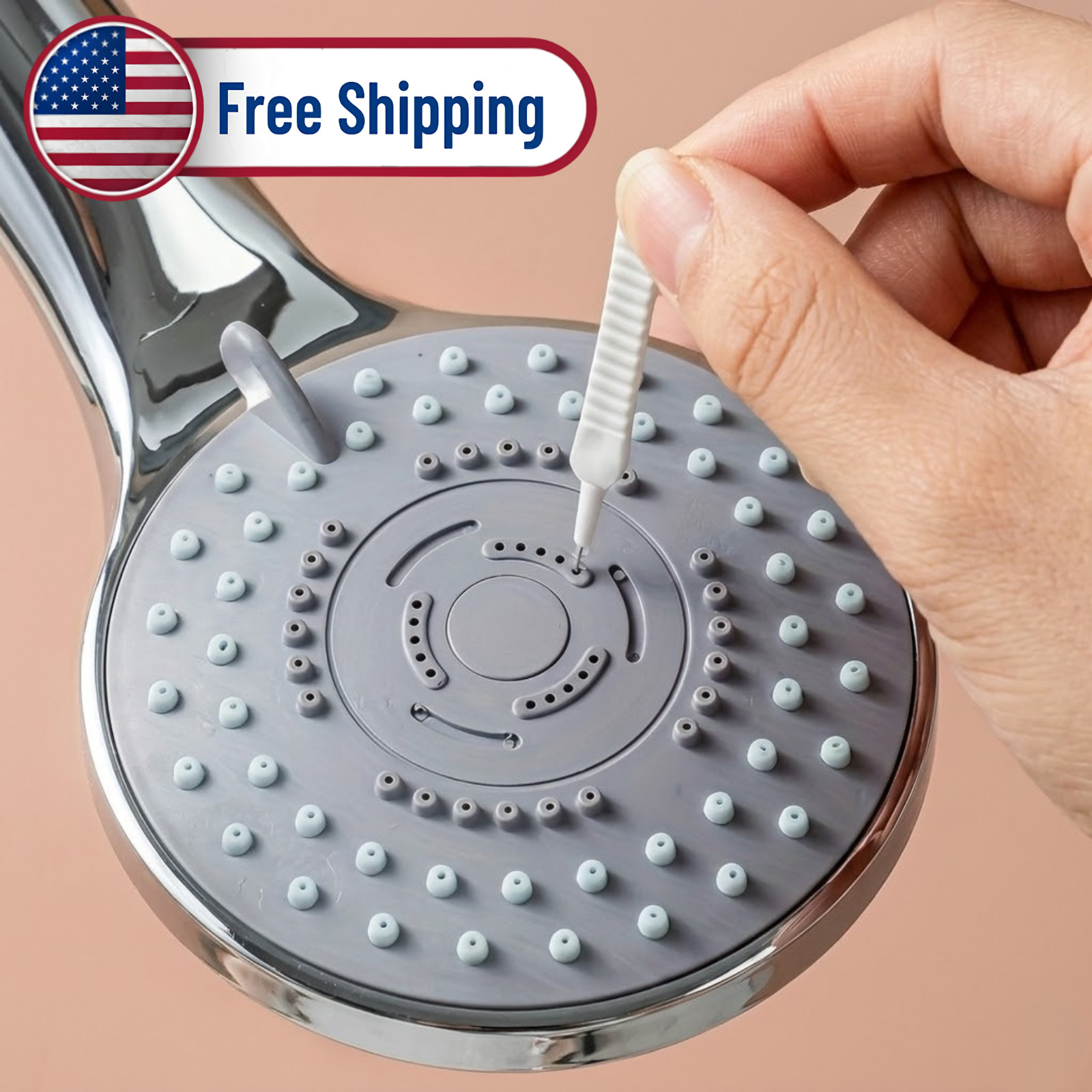 10PCS Shower Head Cleaning Brushe Nozzle Multifunctionl Cleaner Bathroom Tool US gallery
