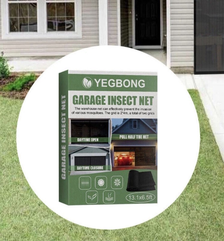 Magnetic Garage Mosquito Insect Screen Door 13x6.5 FT Fiberglass Screen Kit Net gallery