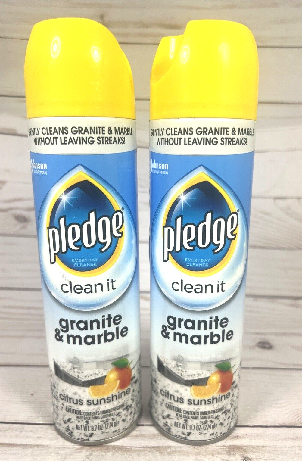 Pledge Clean It Granite & Marble Citrus Sunshine Cleaner 9.7oz (2 Pack) gallery