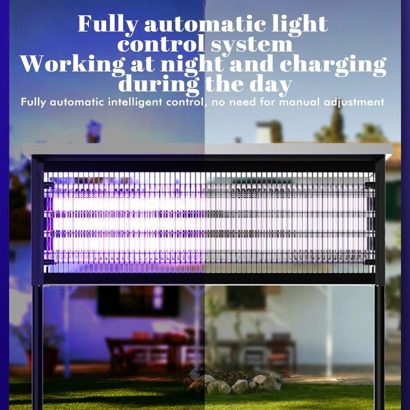 Solar Bug Zapper Outdoor Cordless Fly Trap Insect Zapper 4500V Mosquito Zapper gallery