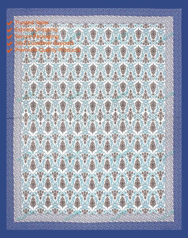 Mandala Cotton Double Bedsheet With 2 Pillow Cover Buti Design gallery