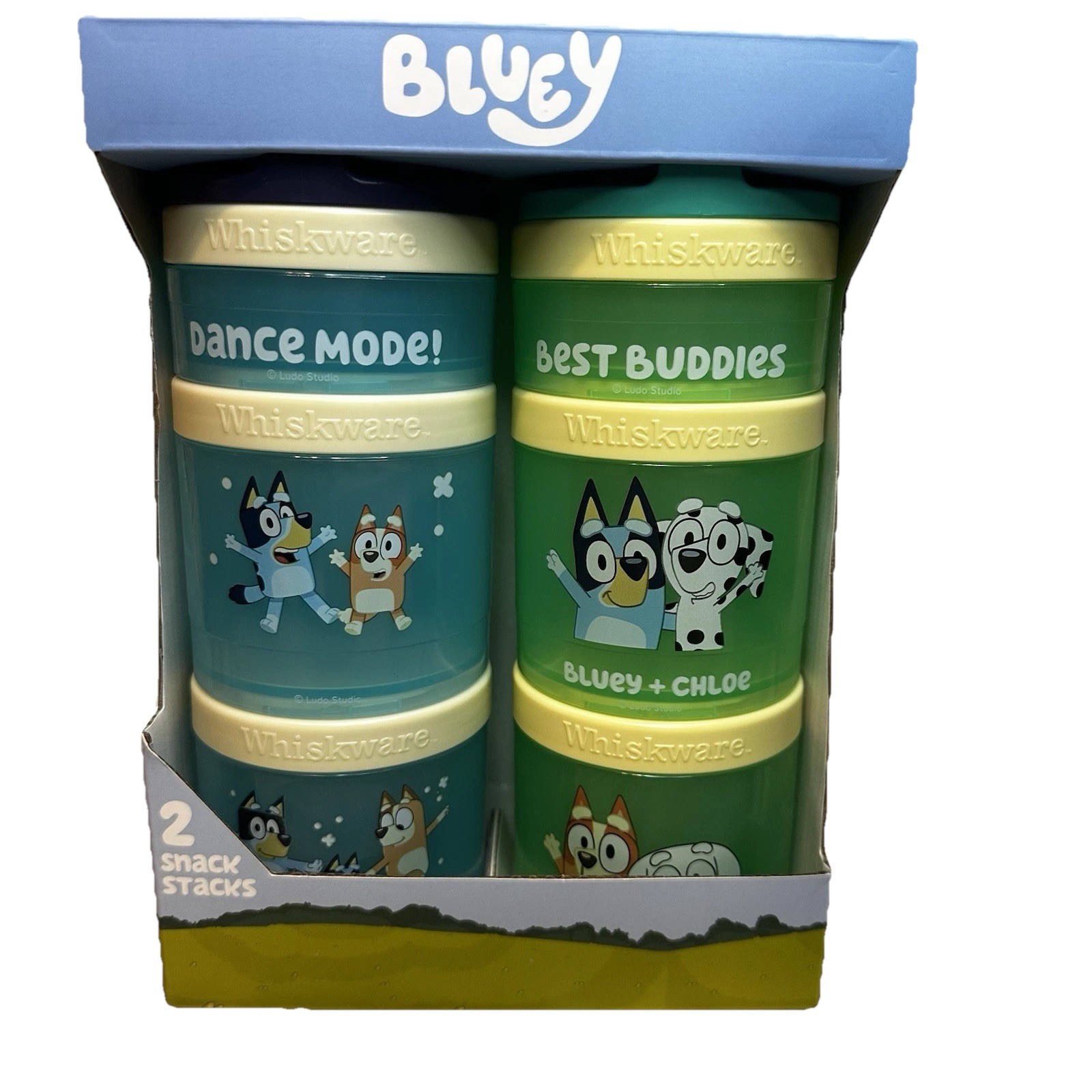NEW BLUEY Portable Snack Stacking Container Cups Pack of 2 • BPA Free gallery