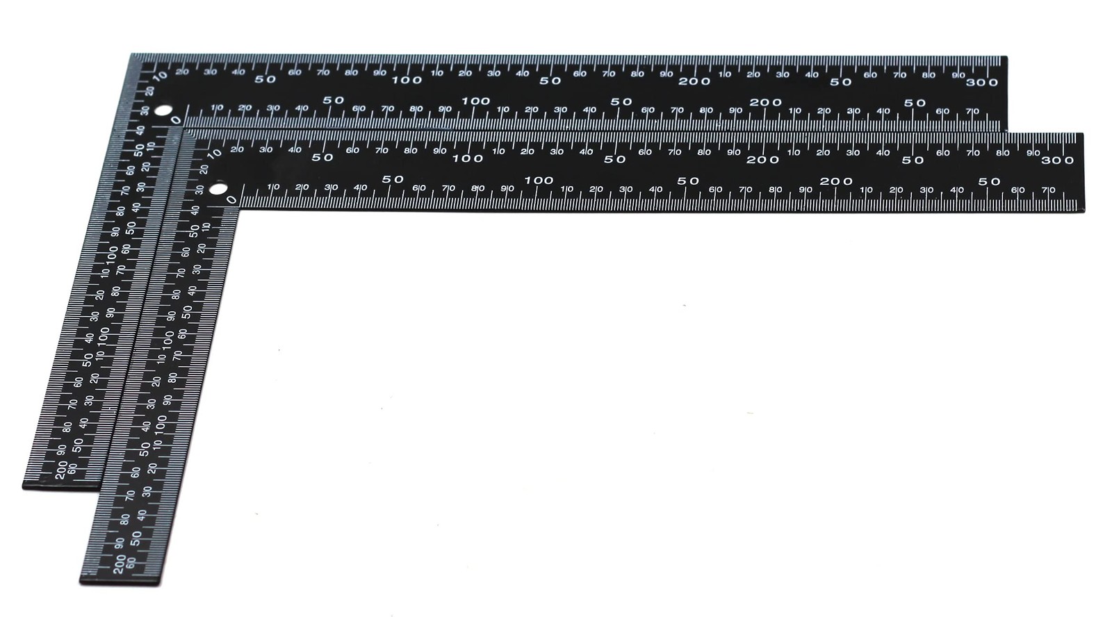 2PC Black Metal L Shaped Metric Square, 0-30cm, 0-20cm Range, Framing Ruler gallery