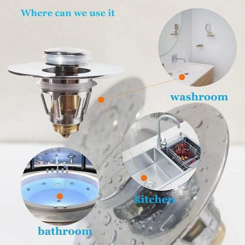 Drain Magic Universal Sink Stopper, Instantly Replace Broken Stoppers US Stock gallery