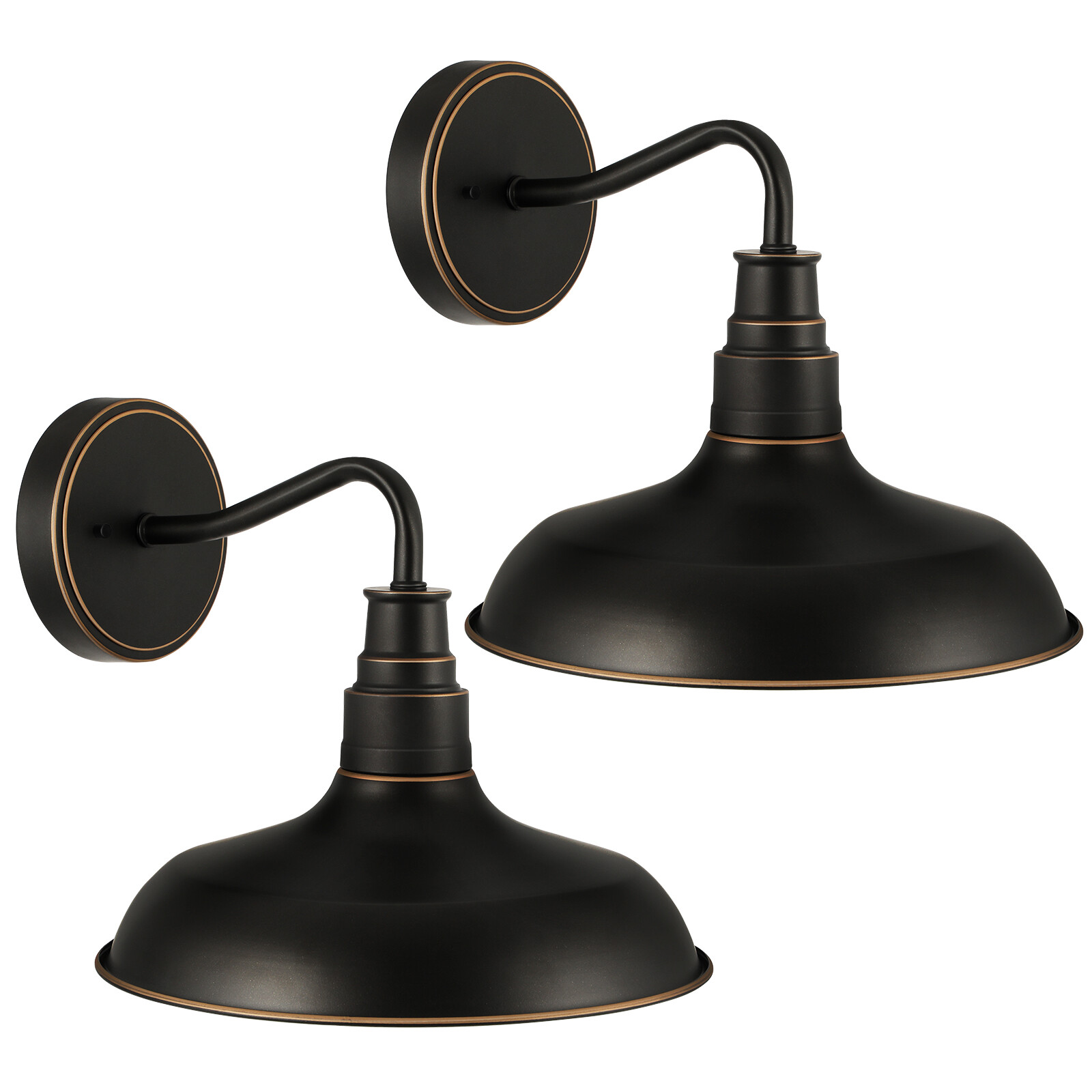 DEWENWILS 2-Pack Wall Lamp Vintage Outdoor Wall Sconce Farmhouse Barn Light gallery