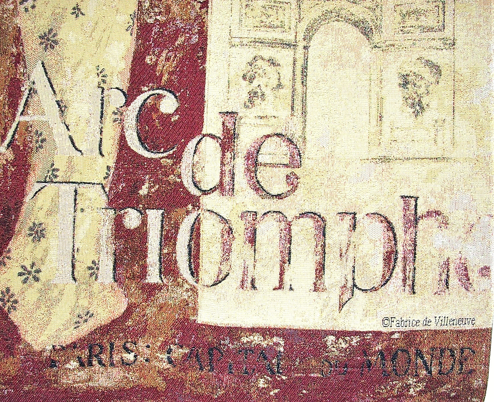 Weekend A Paris Arc de Triomphe 26"x44" Tapestry by F. Villeneuve - Mohawk Home gallery