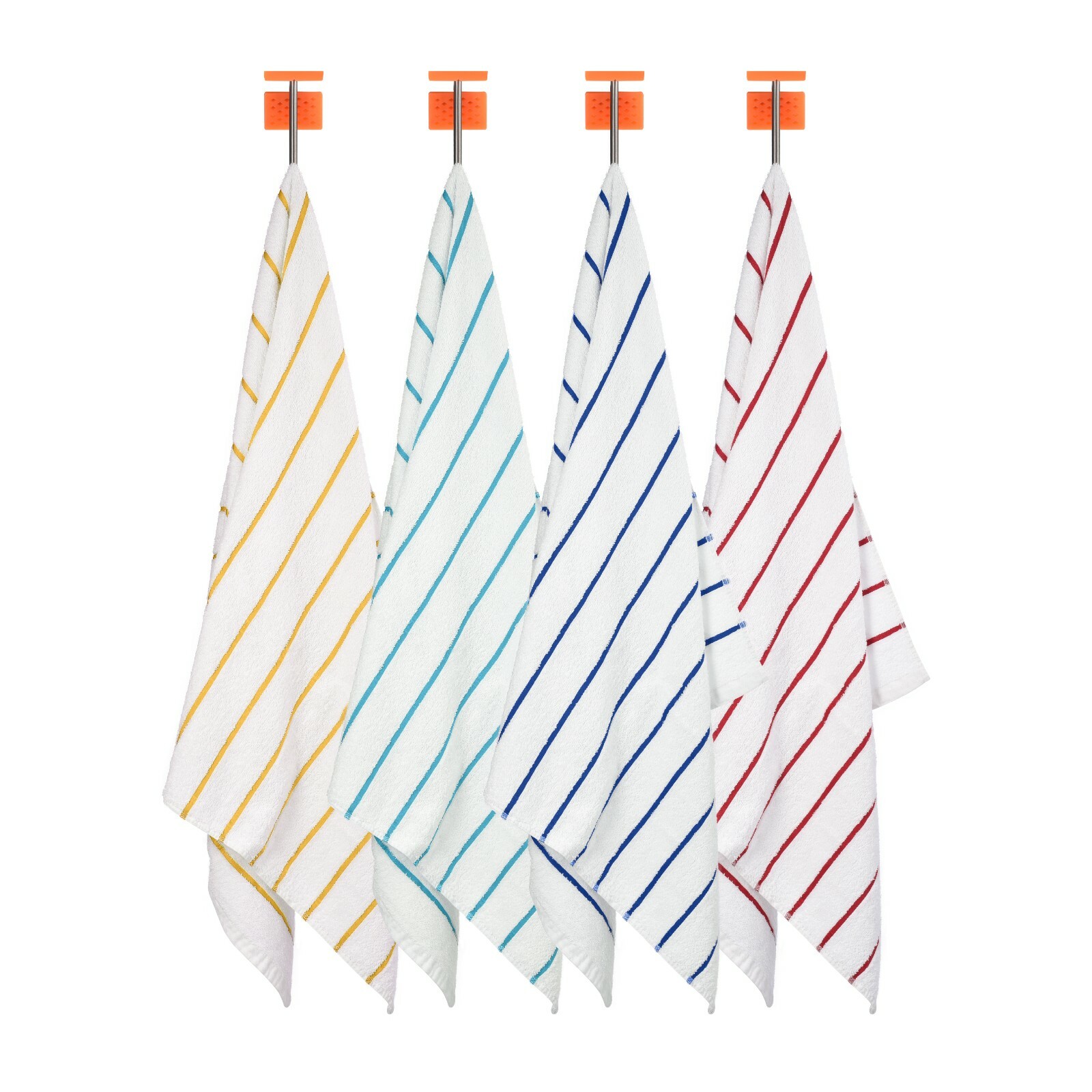 4 pieces Pack- 30x60 inches-XLarge Pool/Beach Striped Towels by MIMAATEX gallery
