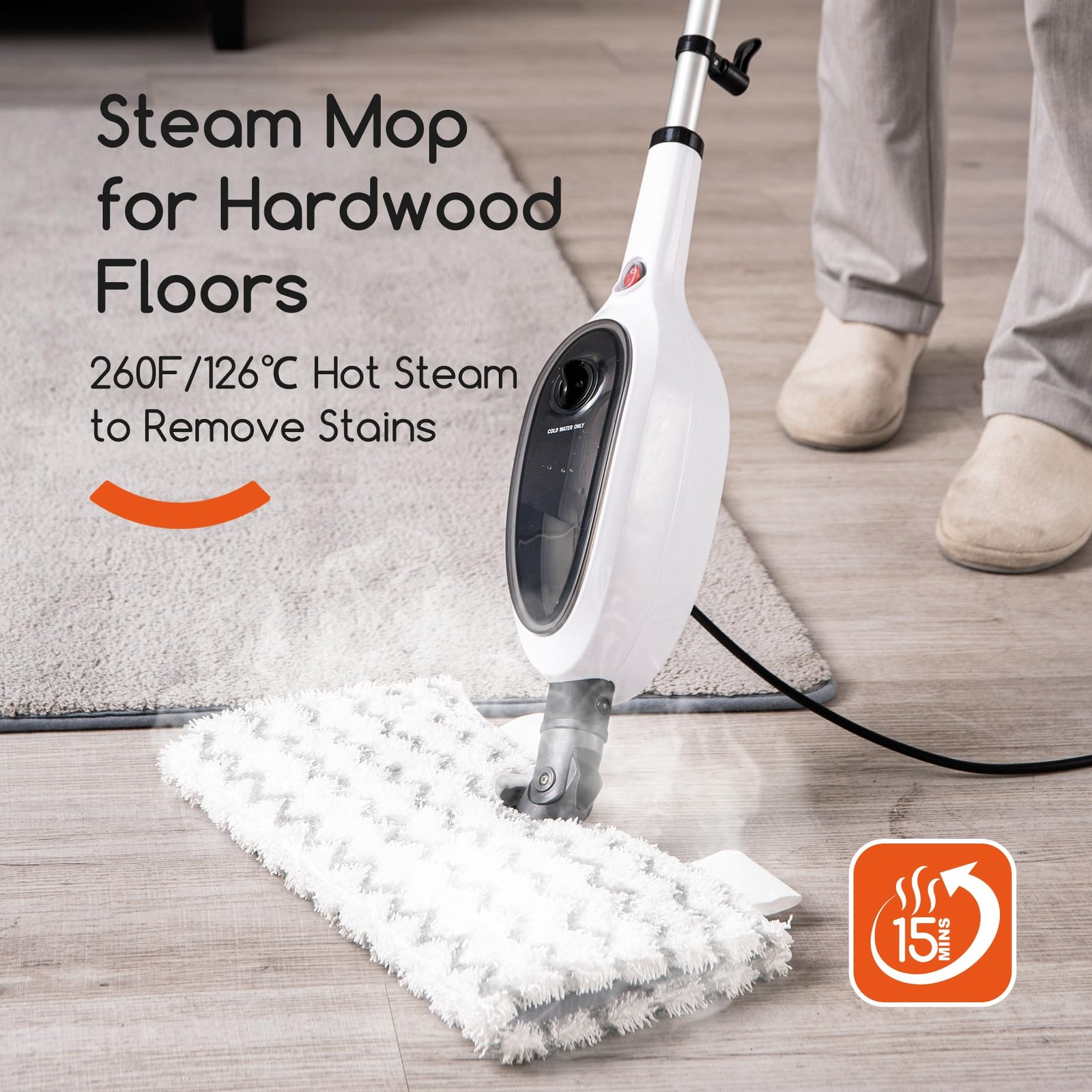 Steam Mop Pad, Good Steam Permeability,Durable/Soft/Good Adsorption,Floor Ste... gallery