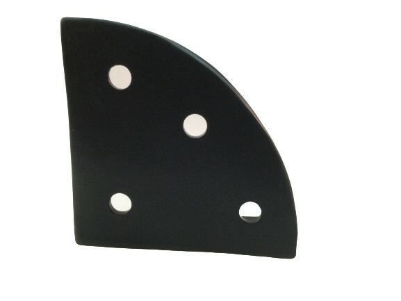 8" Flat back Ceramic Corner Shelf/Basket w/4 drain holes. Easy installation. USA gallery