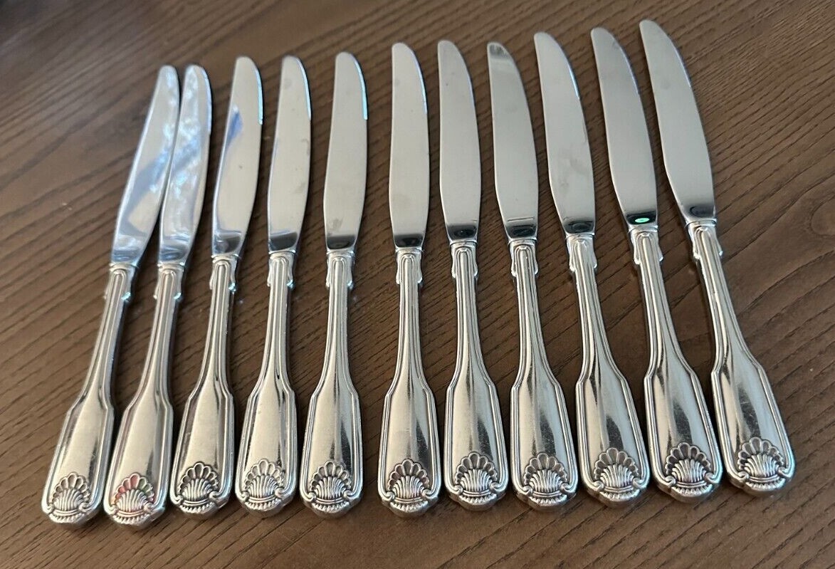 Oneida CLASSIC SHELL Stainless Cube Flatware Silverware Glossy Dinner Knife 9.5 gallery