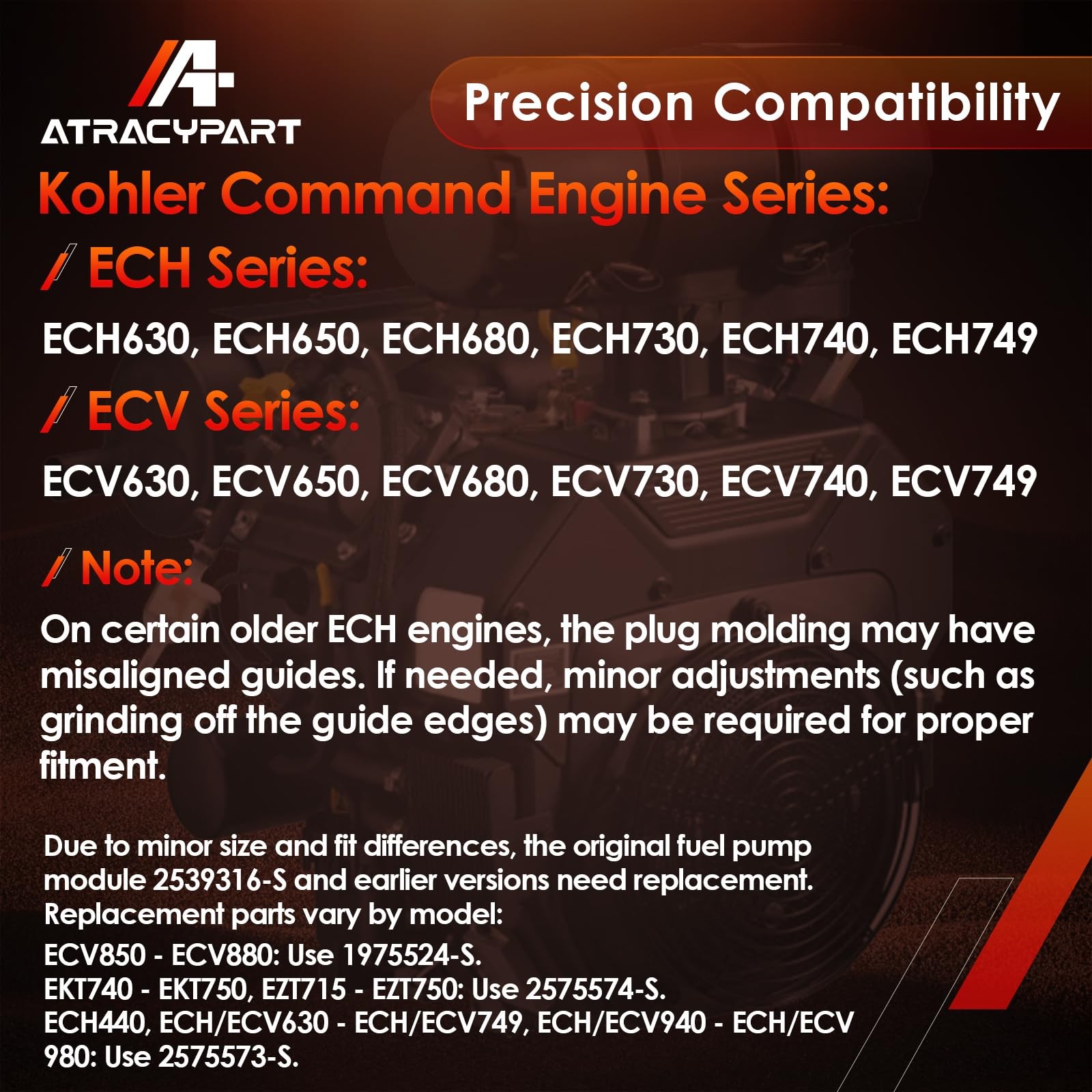 Fuel Pump Module with Filter Wire for Kohler EFI Command Engines gallery