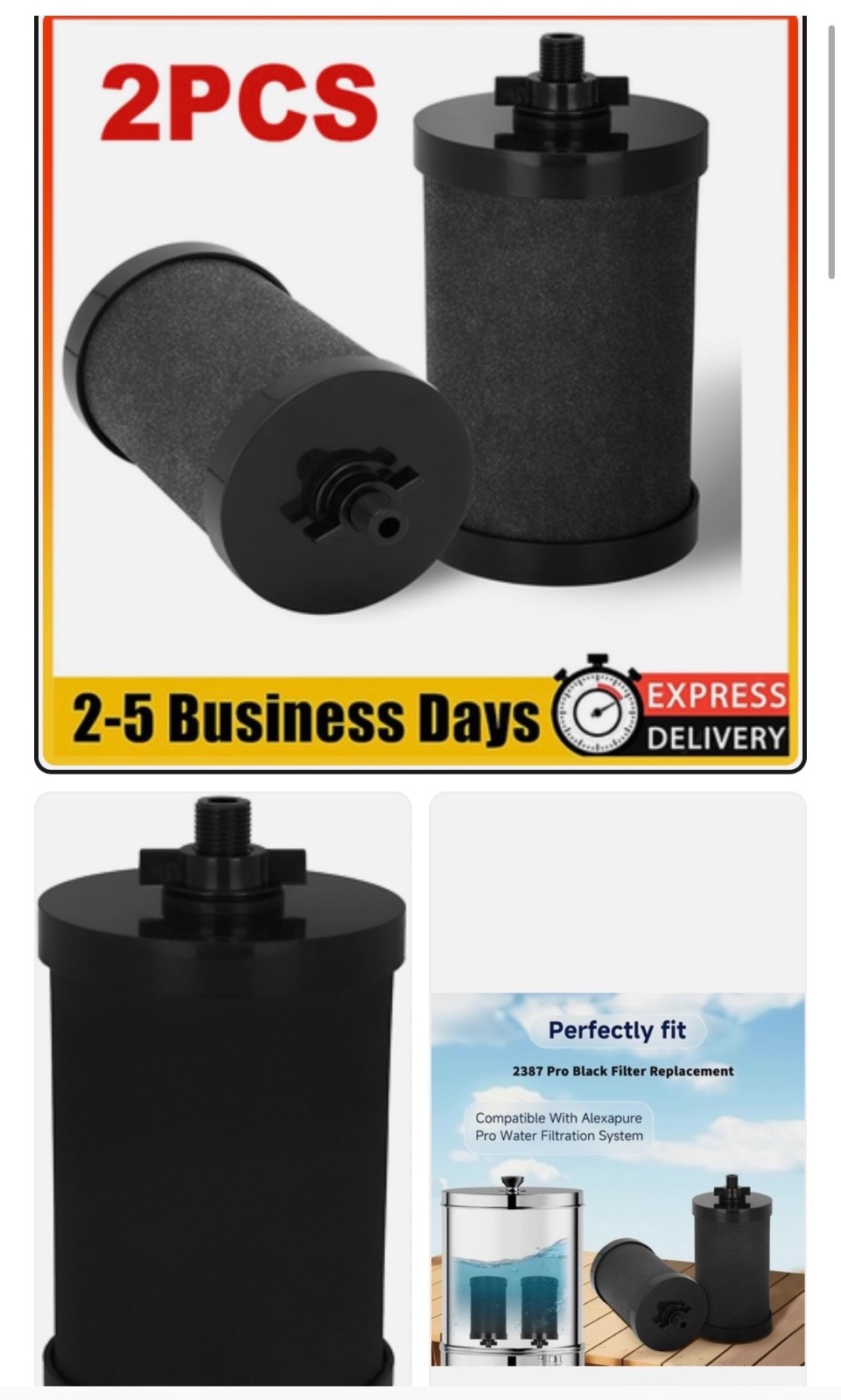 2387 Pro Filter Compatible with Alexapure Pro Gravity Water Filter System 1 F gallery